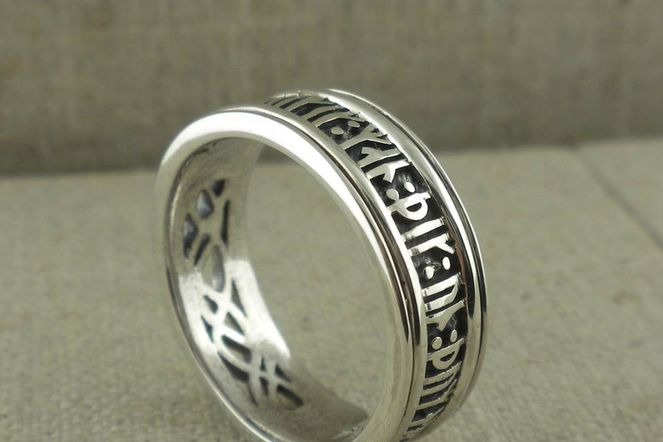 12 Rune Wedding Ring