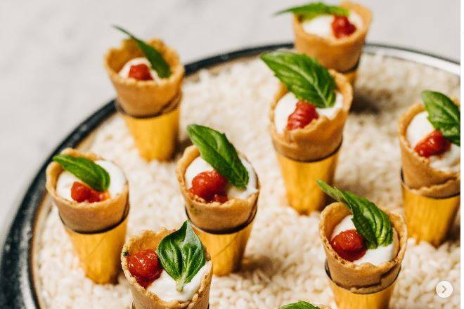 Tomato Burrata Cornets