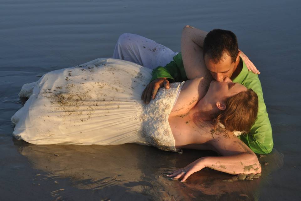 Www.CocoaBeachWeddings.com                         Romantic Beach Wedding photography by Sherri Salisbury.