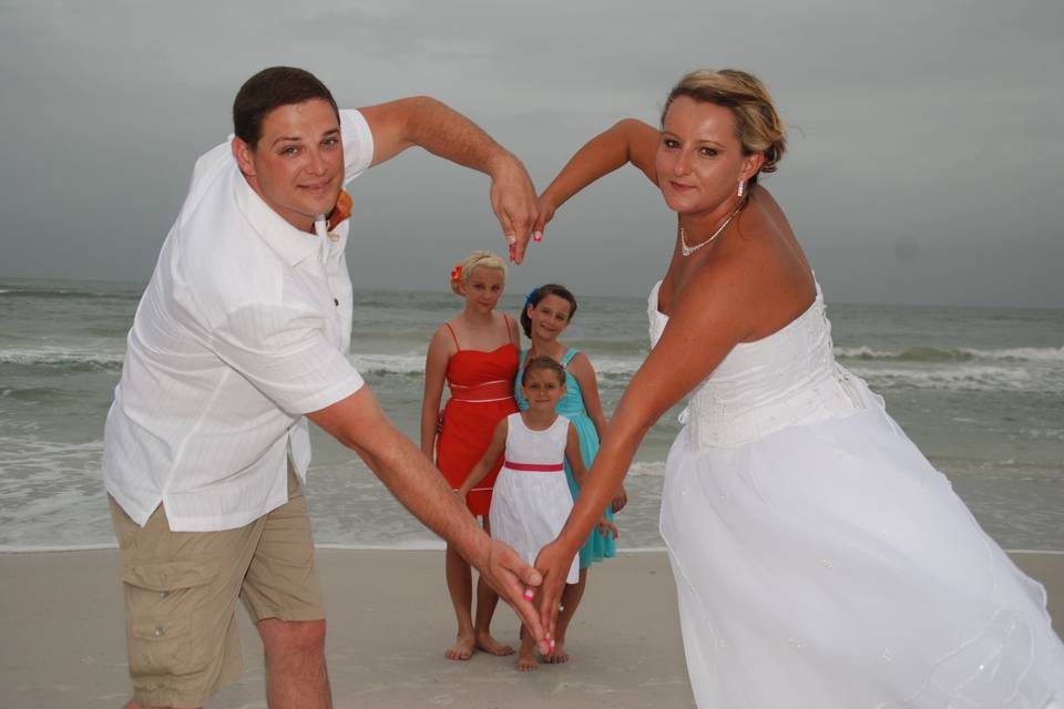Www.CocoaBeachWeddings.com                     Romantic, fun,  Beach Wedding photography by Sherri Salisbury.
