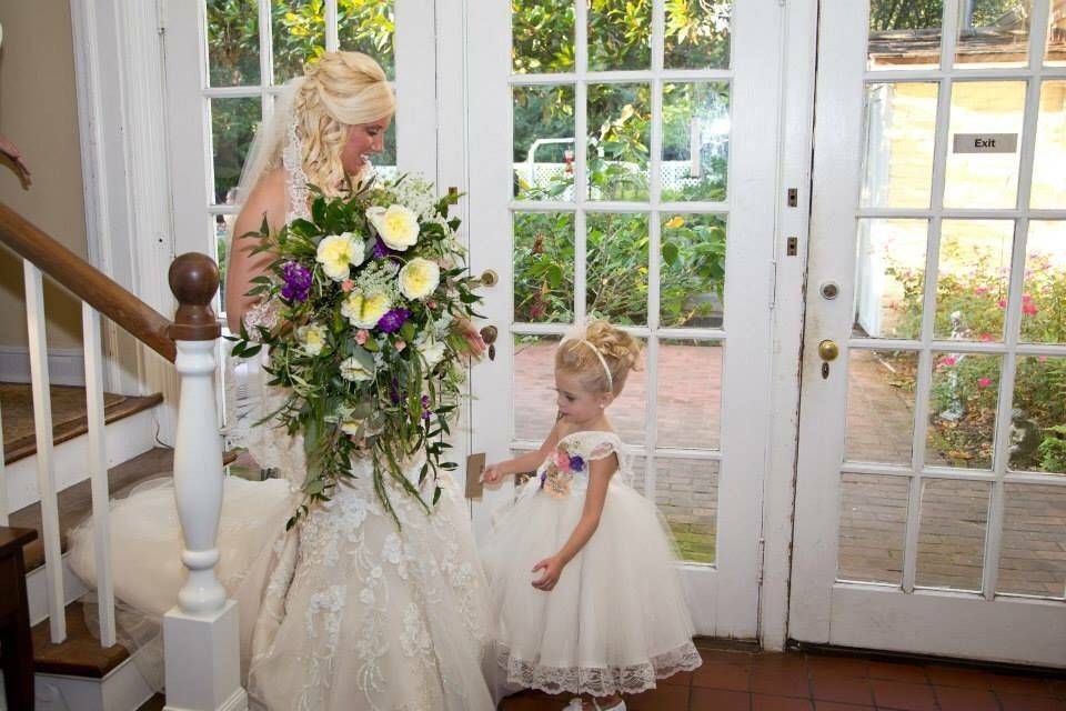 Bride and Flower Girl