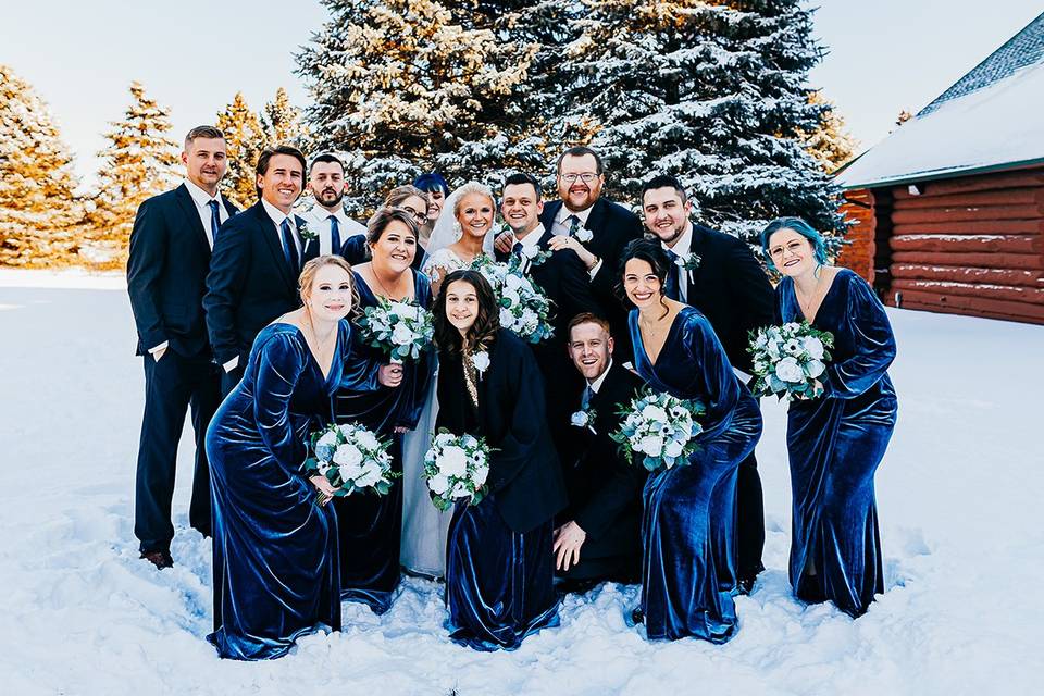 Winter Bridal Party