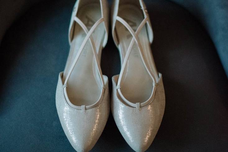 Wedding shoe detail