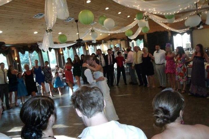 Making memories at the couple's first dance.