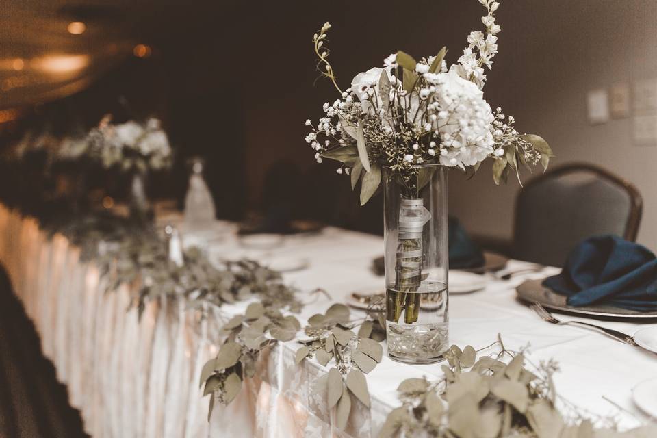 Head Table with Floral