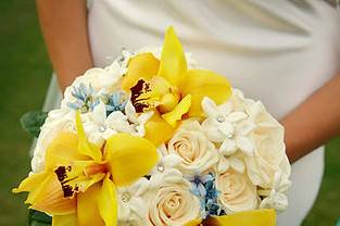 White and yellow flowers