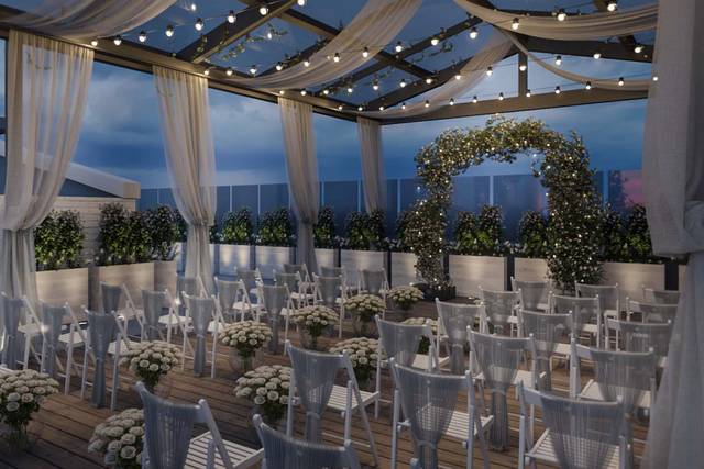 Rooftop ceremony