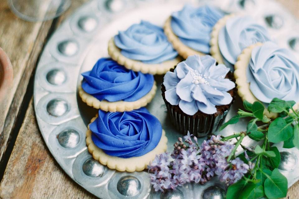 Ombre Sugar Cookies and Cupcakes