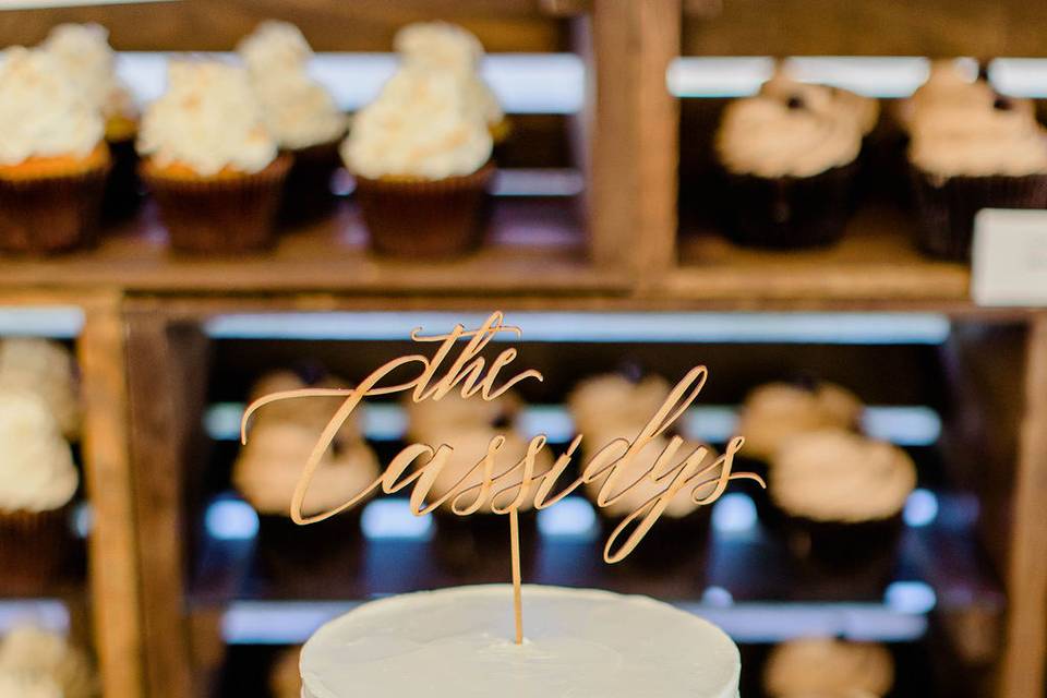 Textured 2 tier cake