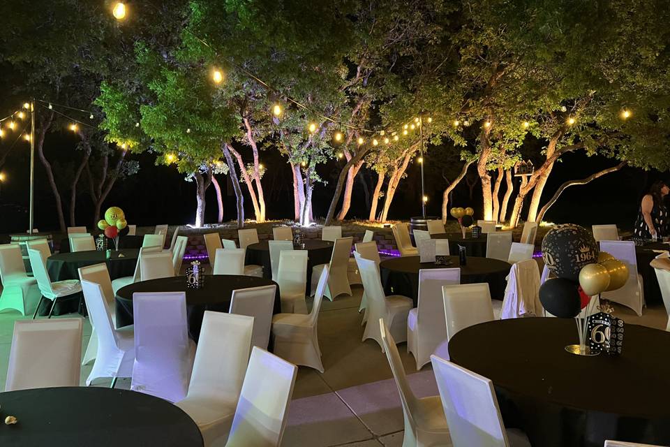 Tables/Linens/Chairs/Lightingh