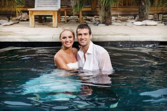 Couple in the pool