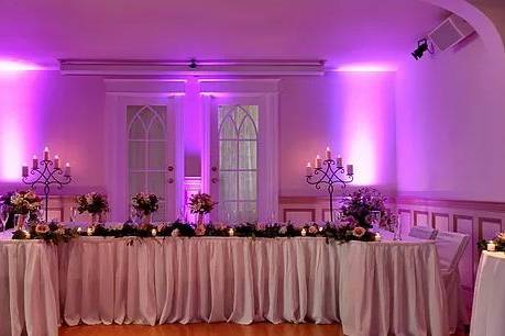 Wedding head table