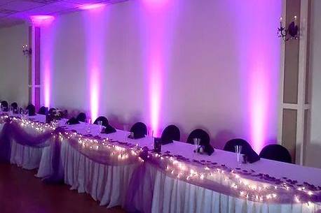 Wedding head table