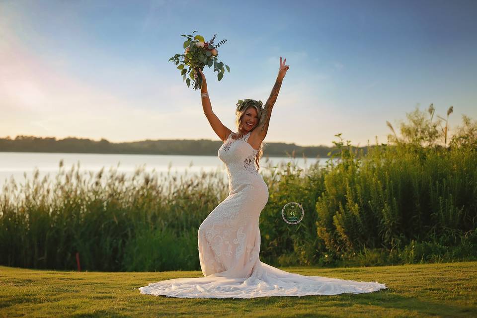 Bride excitement