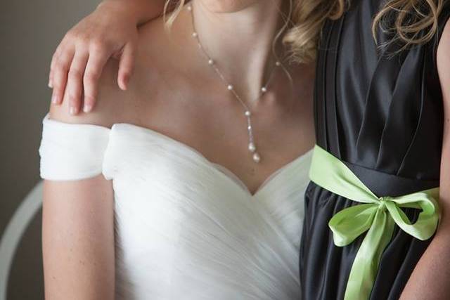 Bride and little kid