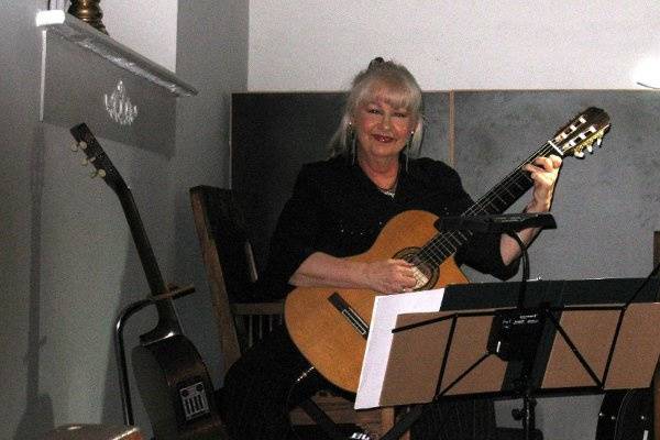 Phyllis Lynch on Classical Guitar at Wedding Chapel in Greenfield IN