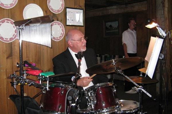 Don Johnston on Drums at Amish Acres in Nappannee Indiana