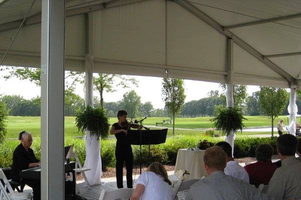 Laura Cummings, Violin, and Phyllis Lynch, Piano, at Bridegewater Club in Carmel, IN