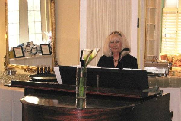 Phyllis on Grand Piano at Woodstock Country Club