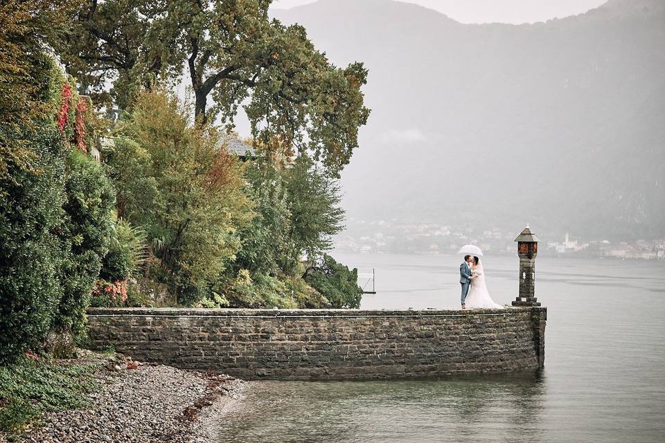 Rainy wedding