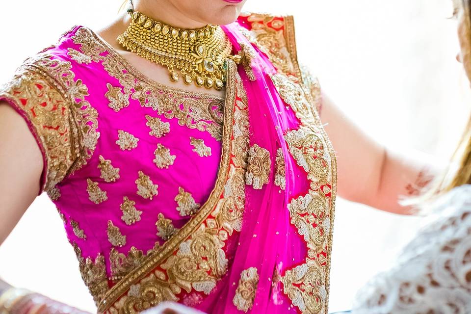 Indian wedding updo