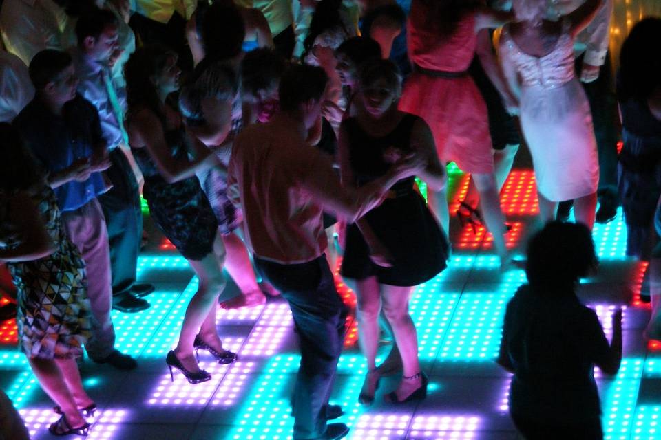 Illuminated dance floor