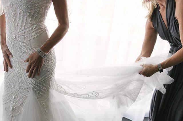 Bride's wedding gown - rebecca denton photography