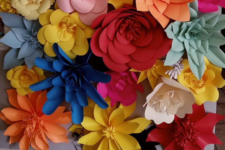 Paper flower assortment