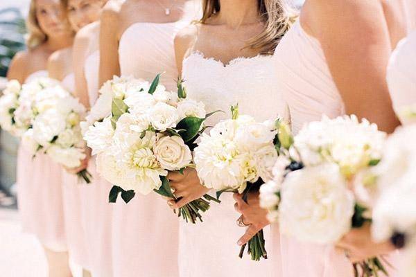 Blush pink dresses