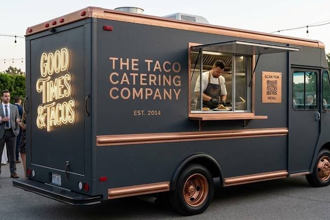 Stylish Taco Food Truck