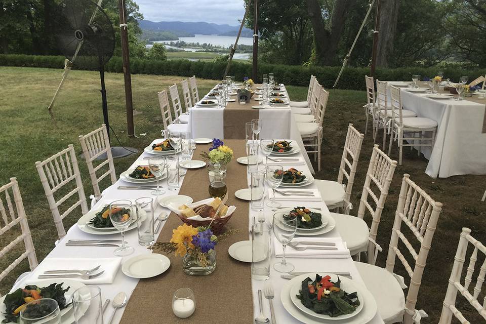 Long table set-up