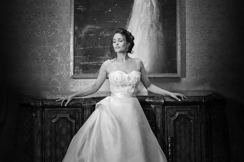 Wedding Photography Bridal Portrait at the Wedding Venue