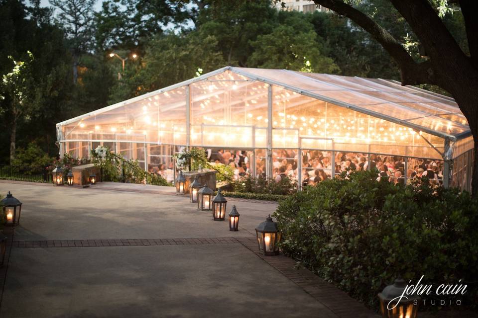 Tented Reception-Formal Garden