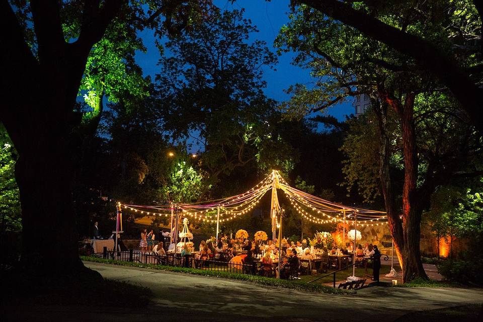 Reception in Formal Garden