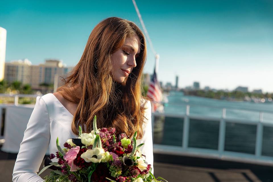 A Lovely Bride & her Bouquette