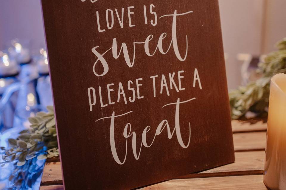 Love Is Sweet Decor Avalable!