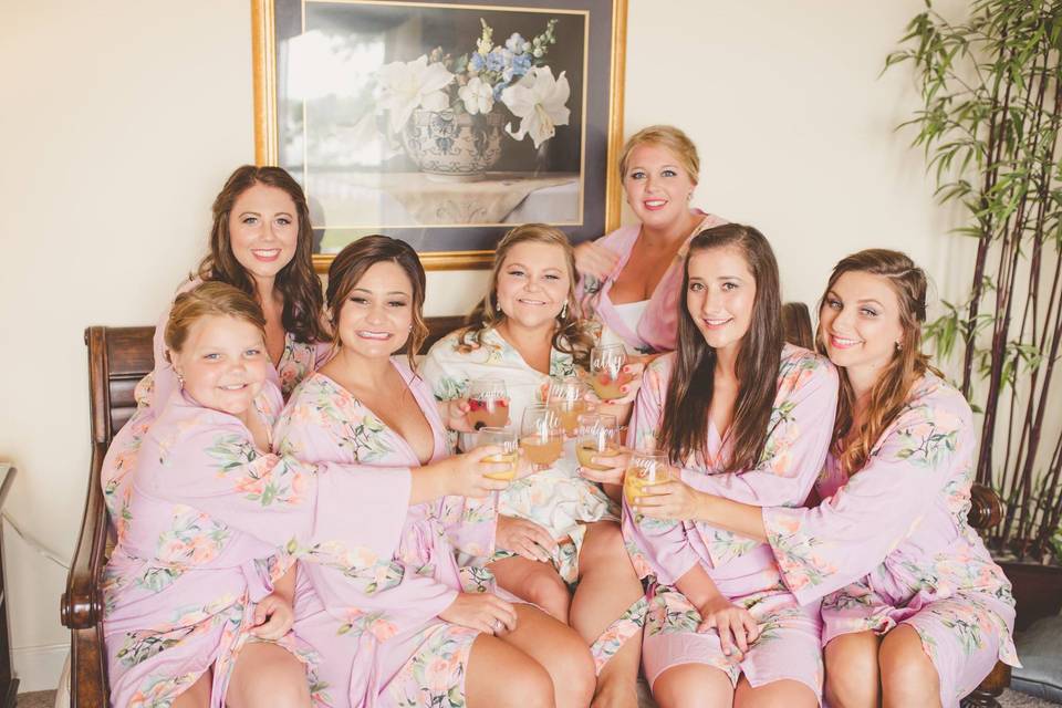 Dreamy Angel Song Pattern - Premium Lilac Bridesmaids Robes
$30
These robes are from our new Premium Collection. With wider kimono sleeves as well as wider lapels and belt our robes can be best described as fun, flirty and so feminine. Addition of a softer rayon as the fabric, imparts a subtle yet elegant feel to it making it more gullible than cotton. This beauty is perfect for getting ready with no see-through issues and no extra hassle of purchasing extra liners for your robes.