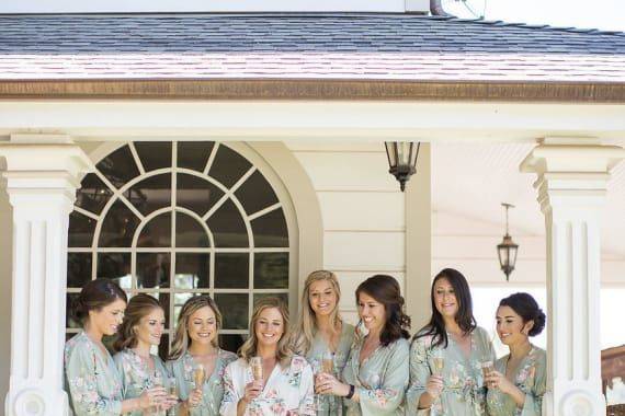 Dreamy Angel Song Pattern- Premium Grayed Jade Bridesmaids Wedding Robes
$30
These robes are from our new Premium Collection. With wider kimono sleeves as well as wider lapels and belt our robes can be best described as fun, flirty and so feminine. Addition of a softer rayon as the fabric, imparts a subtle yet elegant feel to it making it more gullible than cotton. This beauty is perfect for getting ready with no see-through issues and no extra hassle of purchasing extra liners for your robes.