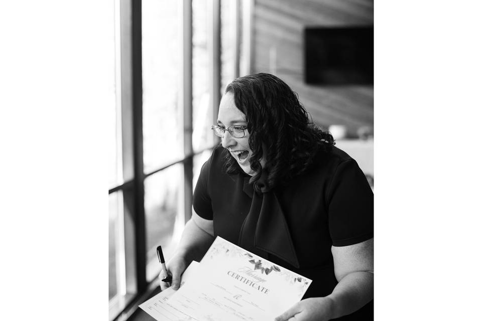 Signing the contract