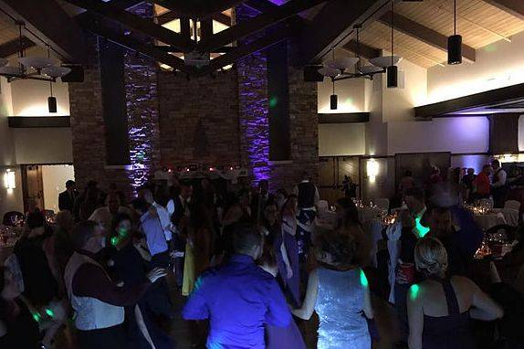 Guests dancing
