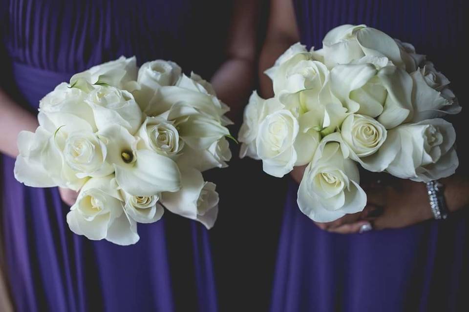 White bouquets