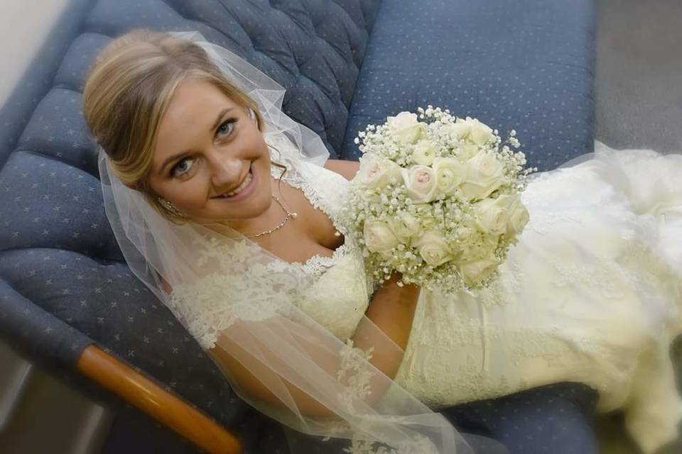 White wedding bouquet