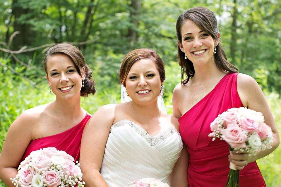 Pink and white bouquet