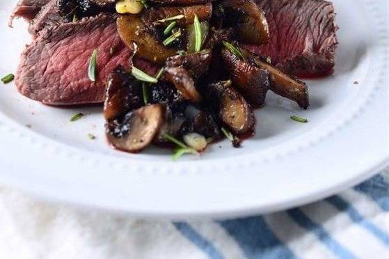 Plated Flat Iron Steak