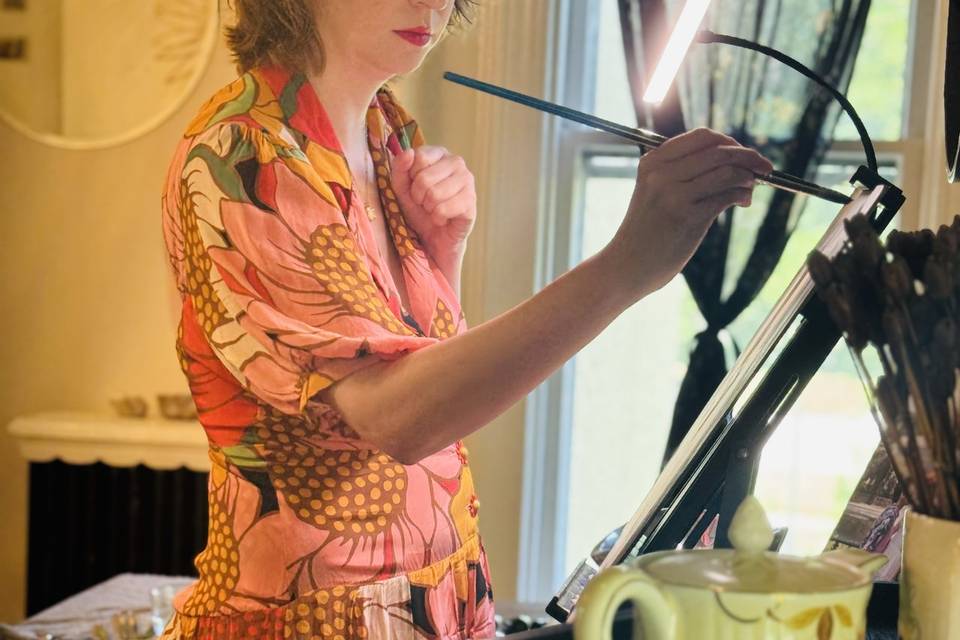 Live Wedding Painter, Carey.