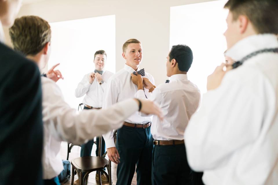 Groomsmen Getting Ready