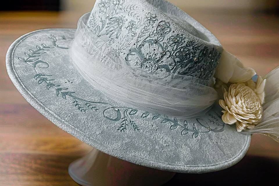 Blue Wedding Hat