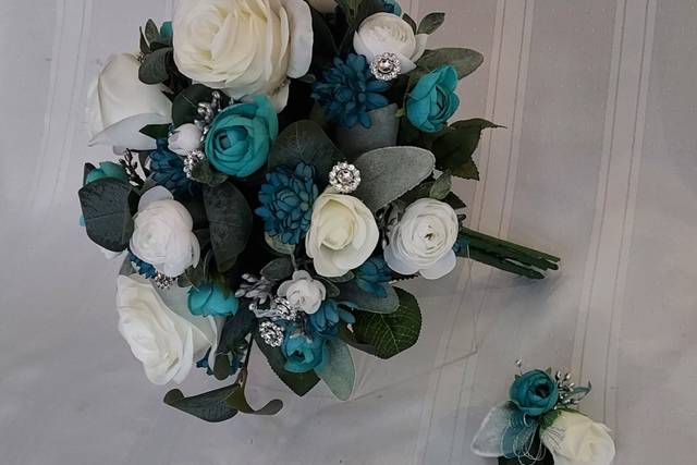 Decorative Touch Teal Set