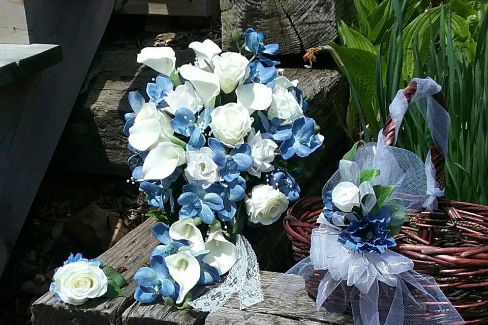 Blue theme wedding