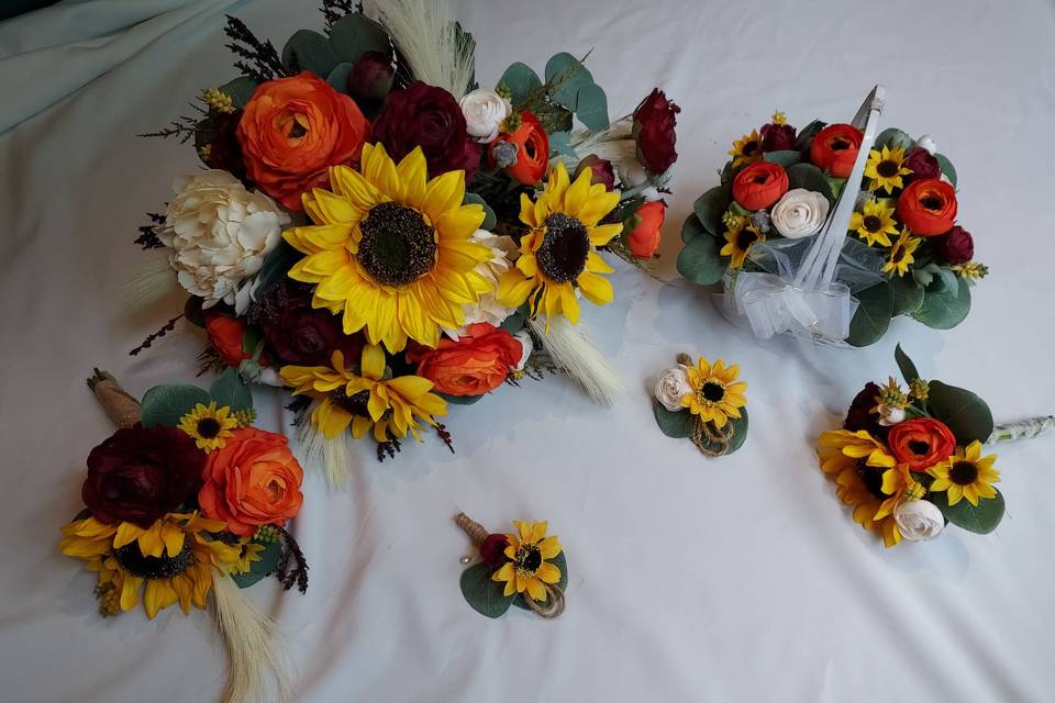 Fall Sunflower Wedding